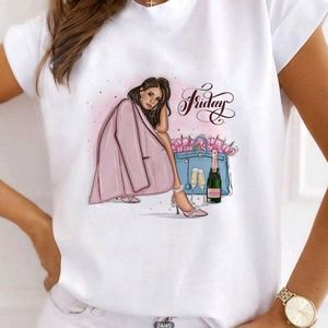 Urban Girl And Her Bubbly Graphic Tee Design
